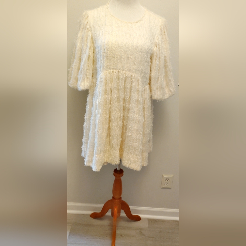 Amable By Mable Babydoll Texture Dress